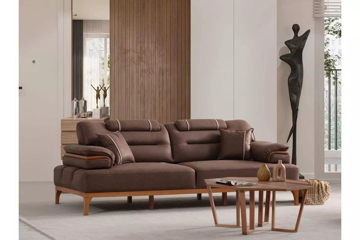 Ceres 3 Seater Sofa Bed - Brown - Ider Furniture