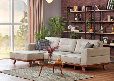 Perge Corner Sofa Bed - Cotton Blend - Ider Furniture London - View 8