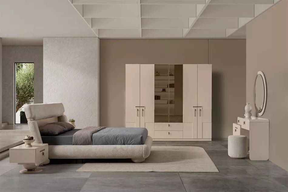 Porto Bedroom Set with Wardrobe and Bedside Tables – Ider Furniture