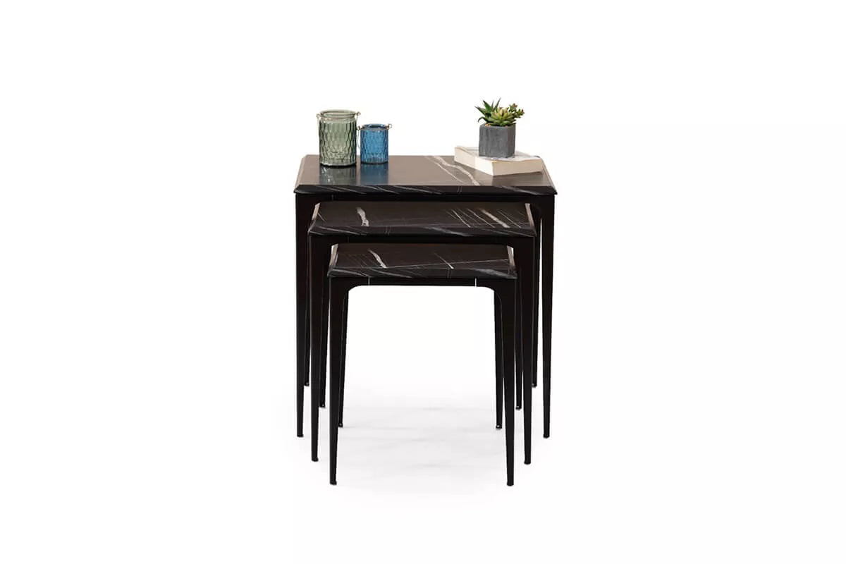Santos Nesting Table Black - Ider Furniture