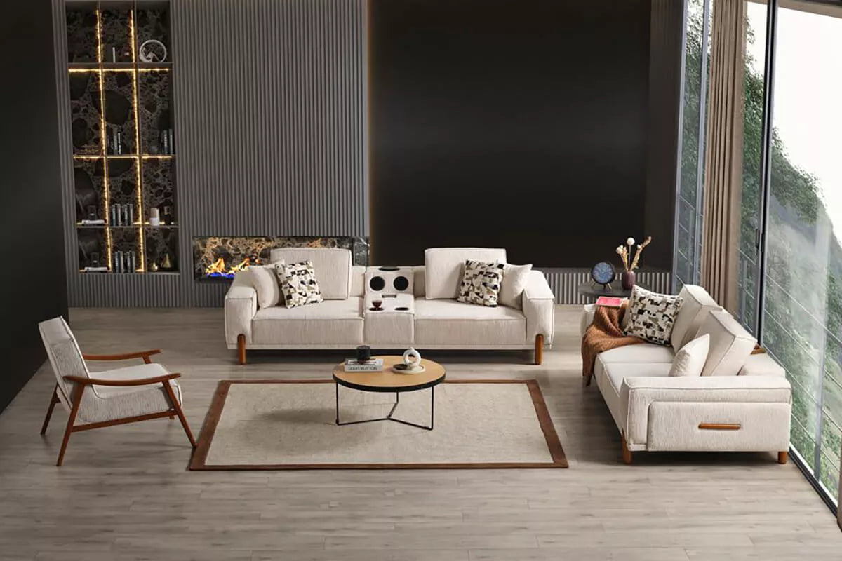 Sedra Sofa Set with Sound System - Ider Furniture