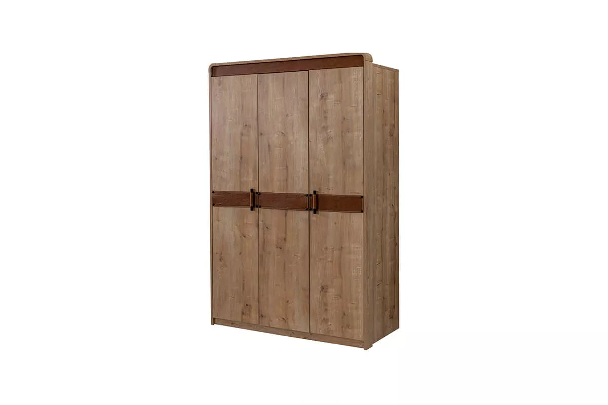 Bamboo 3 Door Wardrobe - Ider Furniture