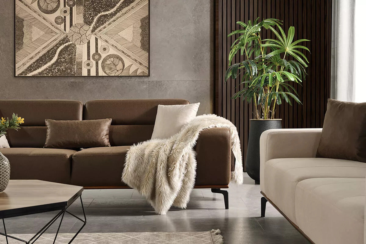 Oslo 3 Seater Sofa Brown - Ider Furniture