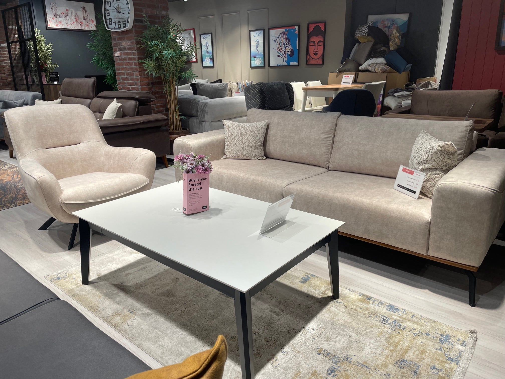 Verona 3 Seater Sofa & Armchair - Clearance