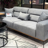 Oslo 3 Seater Sofa - 3 Seater Sofa - Polyester - Metal Legs - Ider Furniture London