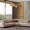 Akasya Corner Sofa - Bouclé & Cotton Blend - Ider Furniture London