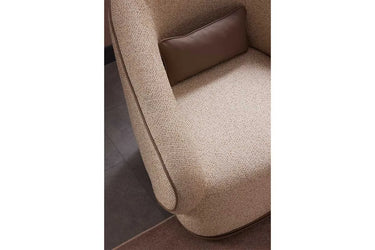 Alex Armchair - Armchair - Bouclé & Cotton Blend - Wooden Legs - Ider Furniture London - View 2