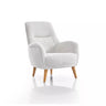 Alinda Armchair - Armchair - Linen - Wooden Legs - Ider Furniture London
