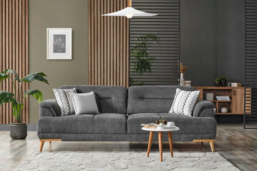 Alinda Sofa Set - Sofa Set - Linen - Ider Furniture London - View 2