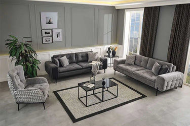 Anka Sofa Set - Sofa Set - Bouclé & Cotton Blend. - Ider Furniture London - View 2