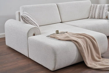 Aqustic Modular Corner Sofa Bed - Bouclé & Cotton Blend - Ider Furniture London - View 2