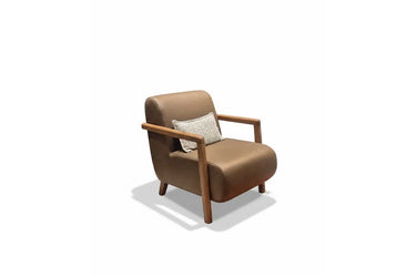 Ares Armchair - Armchair - Nubuck - Wooden Legs - Ider Furniture London - View 2