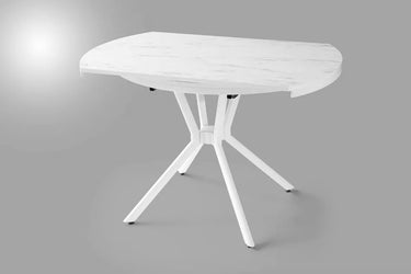 Bade Dining Table - White - Ider Furniture London - View 2