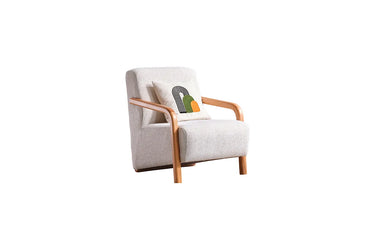 Begonvil Armchair - Armchair - Linen - Wooden Legs - Ider Furniture London - View 2