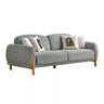 Begonvil 3 Seater Green - 3 Seater Sofa - Green - Linen - Wooden Legs - Ider Furniture London