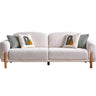 Begonvil 3 Seater Green - 3 Seater Sofa - Green - Linen - Wooden Legs - Ider Furniture London - View 6