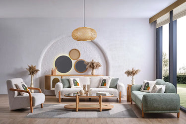Begonvil Sofa Set - Sofa Set - Linen - Ider Furniture London - View 2