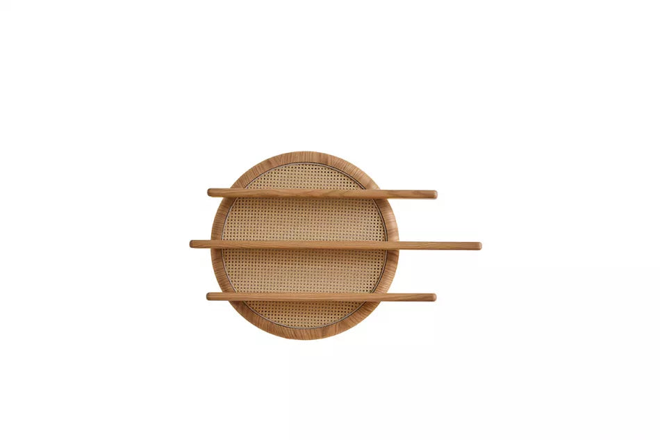 Begonvil Rattan Wall Shelving Unit