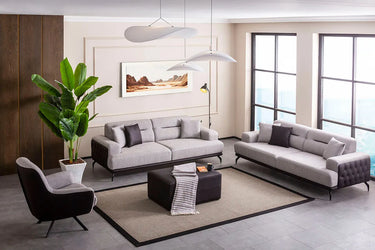 Behram Sofa Set - Sofa Set - Bouclé & Cotton Blend - Ider Furniture London - View 2