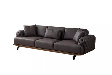 Bronte 4 Seater Sofa Bed - Single Size Sofa Bed - Nubuck - Wooden Legs - Ider Furniture London - View 2