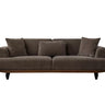 Bronte 3 Seater Sofa Bed - Single Size Sofa Bed - Nubuck - Wooden Legs - Ider Furniture London