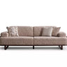 Charme 3 Seater Sofa- Beige - 3 Seater Sofa - Beige - Cotton Blend - Wooden Legs - Ider Furniture London