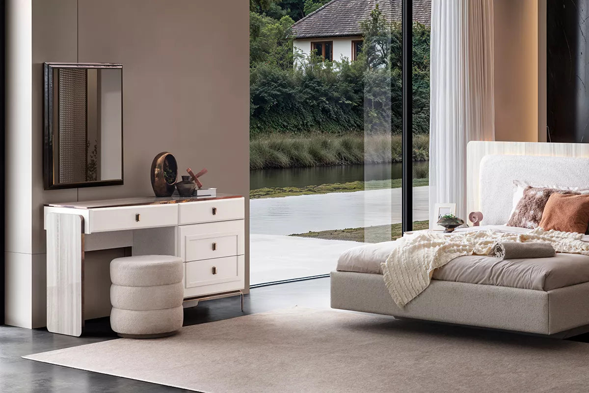Chloe Dressing Table & Mirror