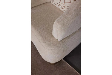Clara Armchair - Armchair - Bouclé & Cotton Blend - Metal Legs - Ider Furniture London - View 2