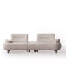 Clara 4 Seater Sofa - 4 Seater Sofa - Cotton Blend - Metal Legs - Ider Furniture London