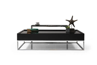 Crown Coffee Table-Black - Ider Furniture