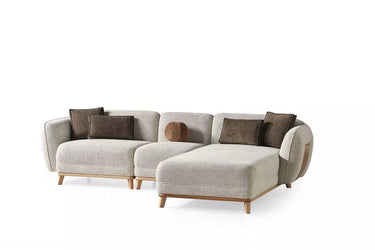 Defne Corner Sofa - Bouclé & Cotton Blend - Ider Furniture London - View 2