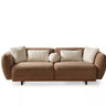 Defne 3 Seater Sofa - 3 Seater Sofa - Cotton Blend - Wooden Legs - Ider Furniture London