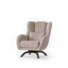 Dora Armchair - Armchair - Bouclé & Cotton Blend - Wooden Legs - Ider Furniture London