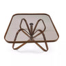 Dubai Coffee Table Walnut - Bronze Glass KD-1018-C - Ider Furniture
