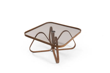 Dubai Coffee Table Walnut - Bronze Glass KD-1018-C - Ider Furniture