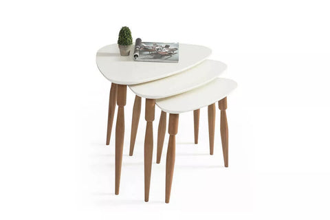 Ege Nesting Table-White - Ider Furniture