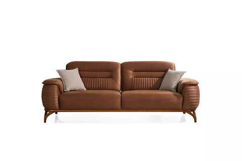 Erika 3 Seater Sofa Bed - Brown - Ider Furniture