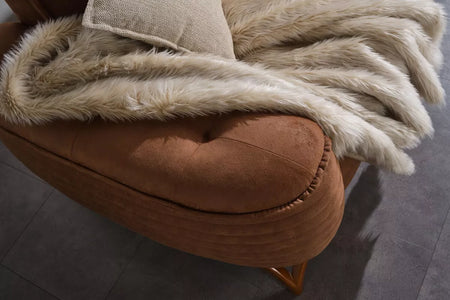 Erika 3 Seater Sofa Bed - Brown - Ider Furniture