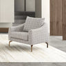 Flora Armchair - Armchair - Bouclé & Cotton Blend - Wooden Legs - Ider Furniture London