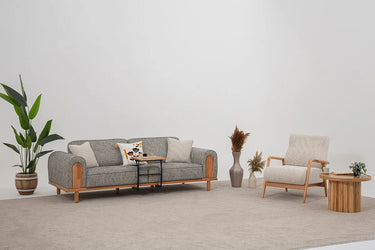 Fora Sofa Set - Sofa Set - Bouclé & Cotton Blend - Ider Furniture London - View 2