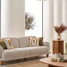 Frezya 3 Seater Cream - 3 Seater Sofa - Cream - Wooden Legs - Ider Furniture London