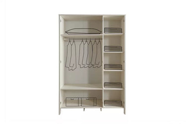 Inci 3 Doors Wardrobe - Ider Furniture