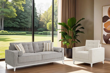 Inci Sofa Set - Sofa Set - Bouclé & Cotton Blend - Ider Furniture London - View 2