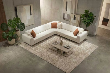 Kapadokya Corner Sofa - Bouclé & Cotton Blend - Ider Furniture London - View 2