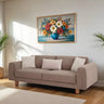 Kapadokya 3 Seater Sofa - Brown - 3 Seater Sofa - Brown - Cotton Blend - Wooden Legs - Ider Furniture London