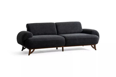 Kugu 3 Seater Sofa Grey - 3 Seater Sofa - Grey - Wooden Legs - Ider Furniture London - View 2