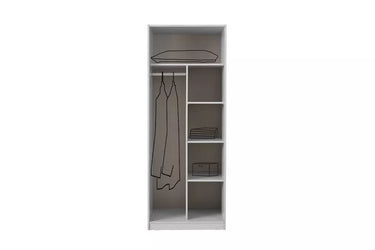 Lasca  2 Doors Wardrobe - (with shelves) Type2 - Ider Furniture