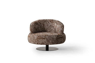 Leon Armchair - Armchair - Bouclé & Cotton Blend - Metal Legs - Ider Furniture London - View 2
