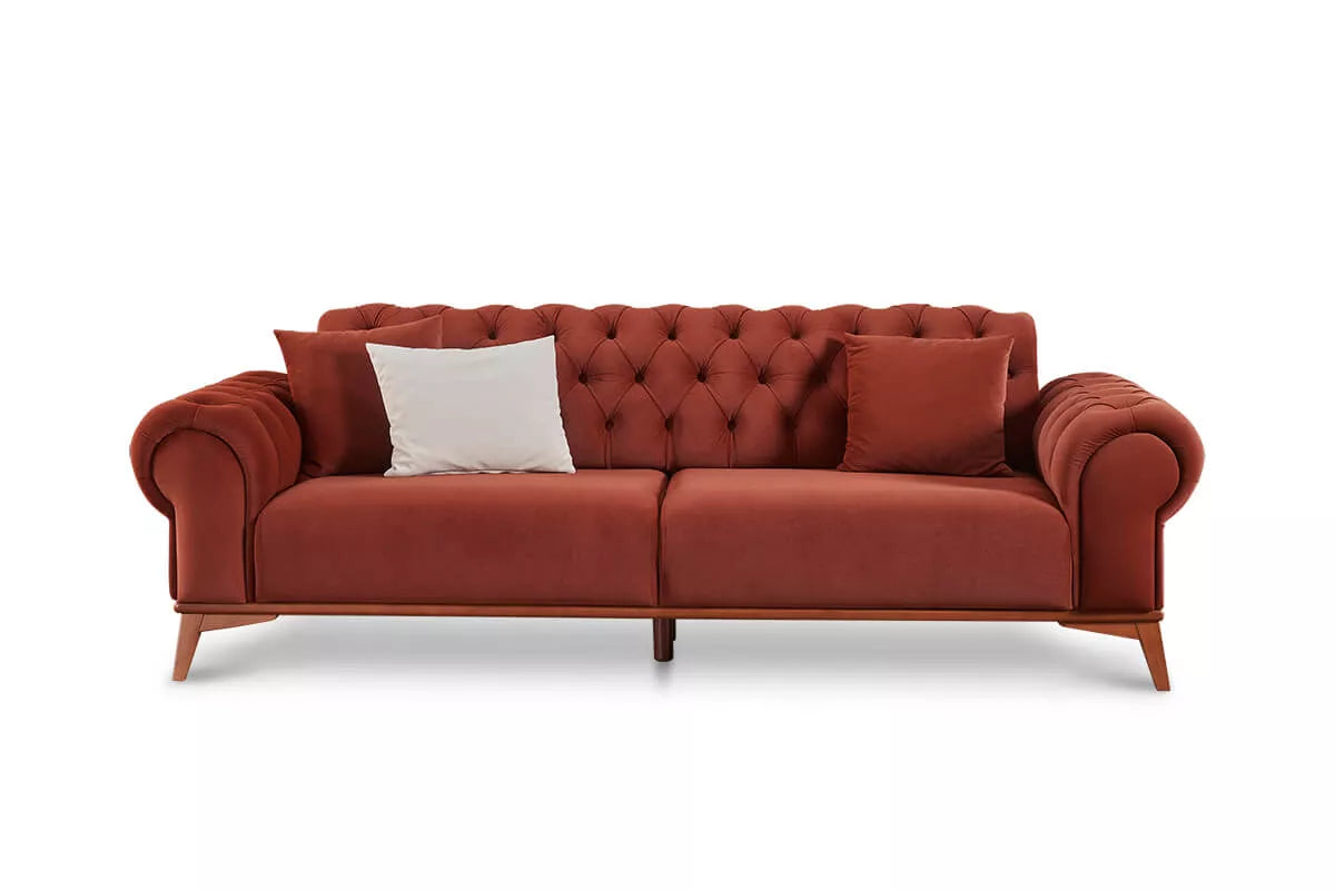 Lofty 3 Seater Sofa Bed Kapitoneli - Ider Furniture