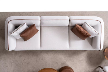 Lugo 4 Seater Sofa - 4 Seater Sofa - Cotton Blend - Ider Furniture London - View 2